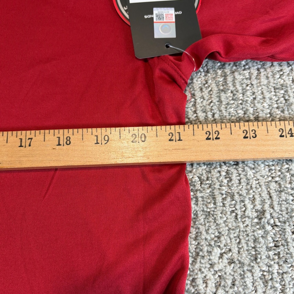 Colosseum‎ Oklahoma Sooners Polo Shirt Mens XL Red OU NCAA Football Performance - Picture 8 of 8
